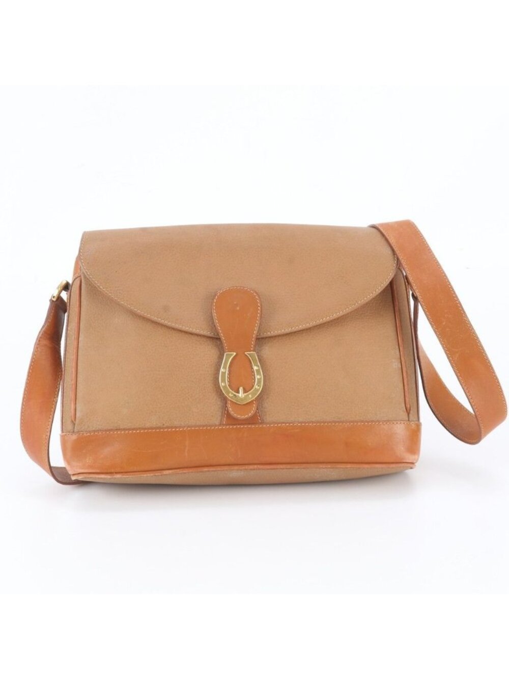 Gucci Vintage Horseshoe 001 86 Leather Shoulder Bag